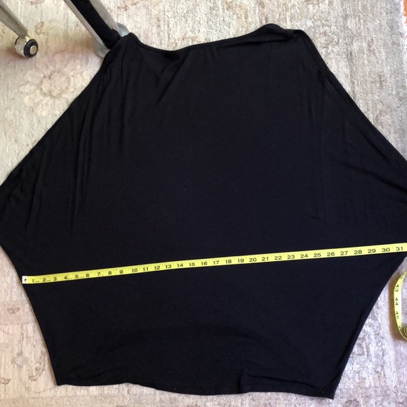 Eileen Fisher Black High front Low Back Sleeveless Butterfly Blouse Size L - Picture 12 of 16